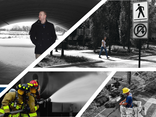 A collage of photos depicting some of the products and services offered through the Canoe Procurement Group of Canada